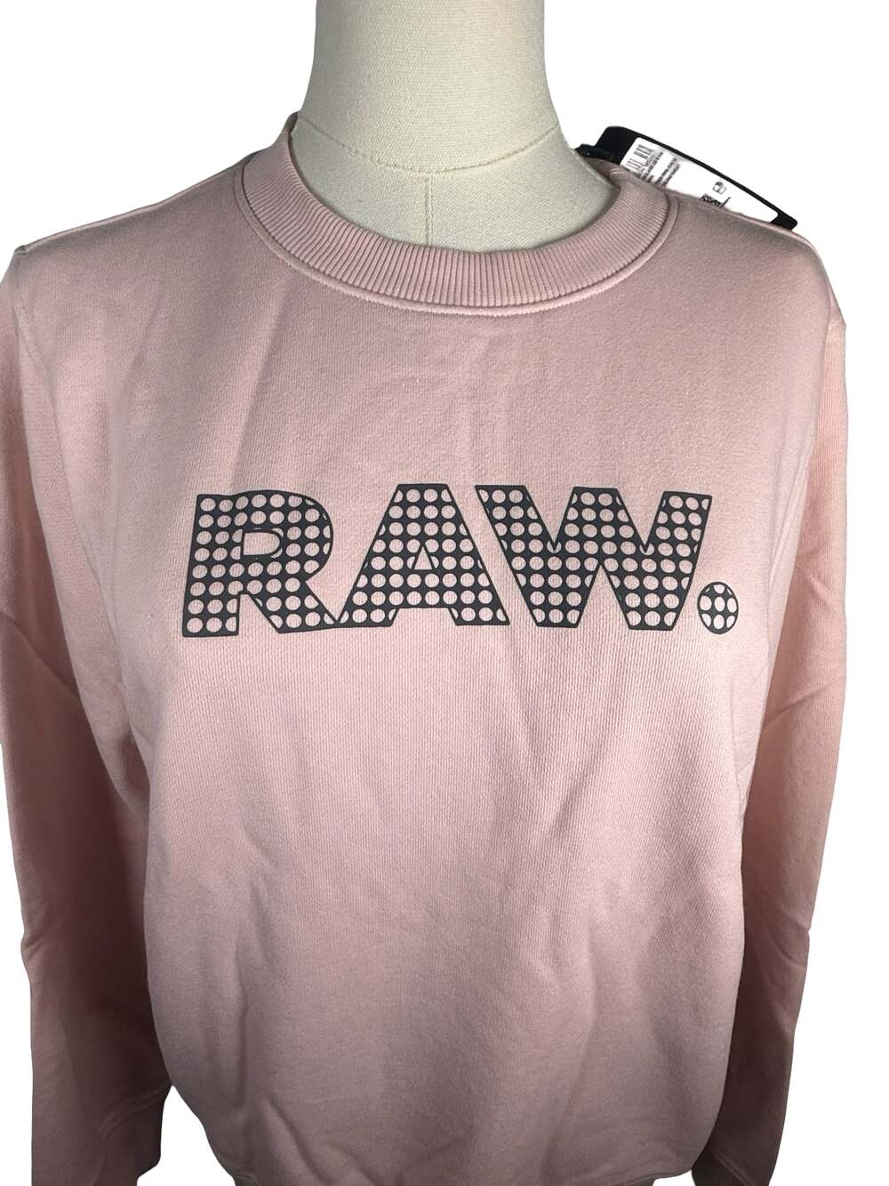 G-Star Raw Anglaise Graphic Sweatshirt Pink Size M - Picture 2 of 12